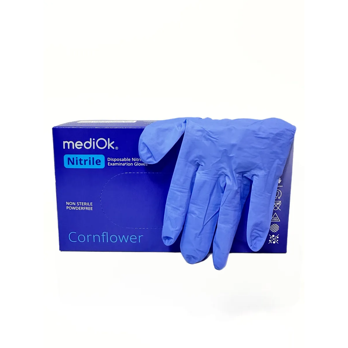 MediOk Перчатки Нитриловые "СИРЕНЕВЫЕ" CORNFLOWER 50 пар/уп.(3,5 гр.)