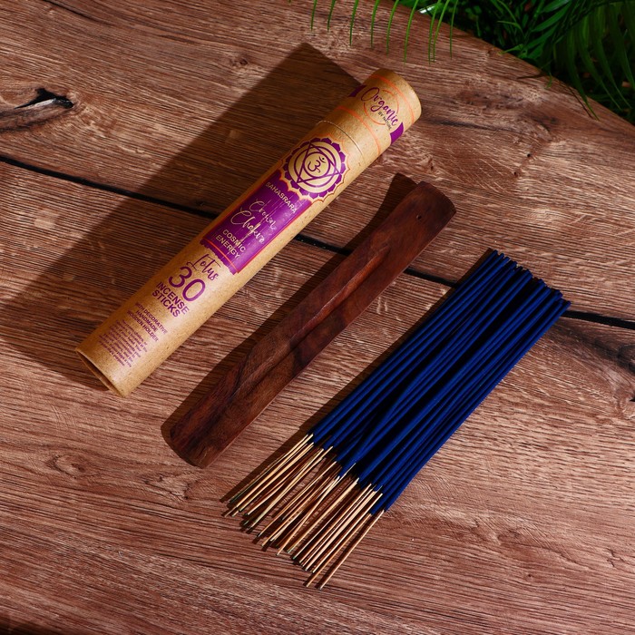 Благовония «Organic. Чакры», аромапалочки, Сахасрара, набор 30 шт, с подставкой