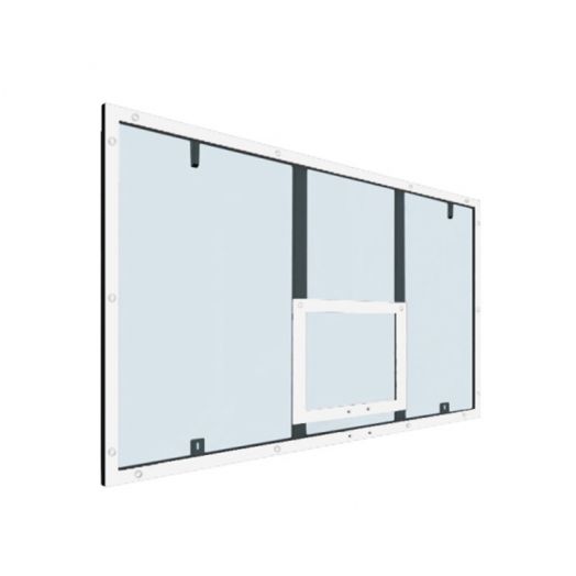 Щит баскетбольный игровой 1800х1050 оргстекло 10мм на раме