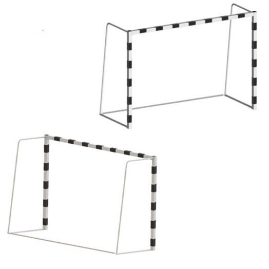 Ворота для гандбола/мини-футбола 3х2х1,3 м стальные мобильные (пара)