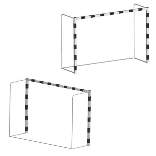 Ворота для гандбола/мини-футбола 3х2х1 м стальные мобильные (пара)