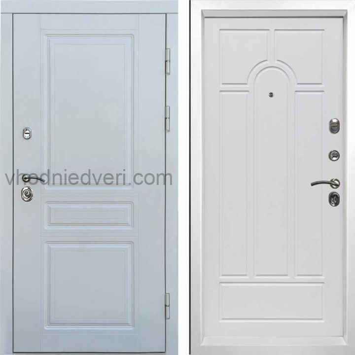 Входная дверь Termo-door Орегон WHITE - Арка Белое дерево