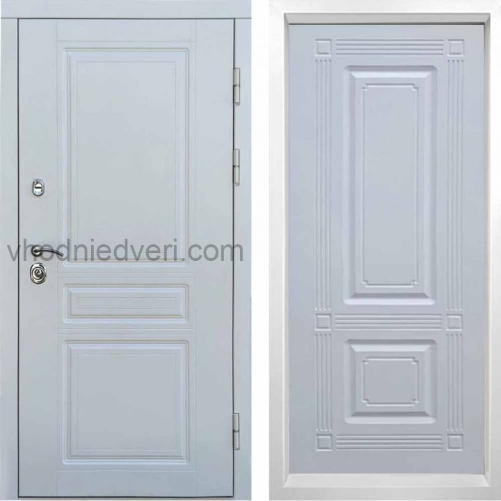 Входная дверь Termo-door Орегон WHITE - Мадрид Белый софт