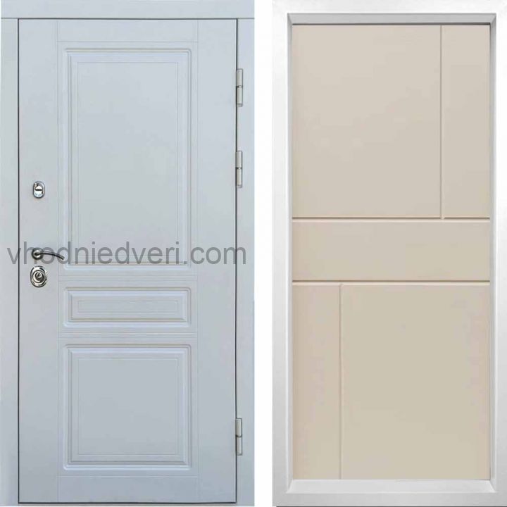 Входная дверь Termo-door Орегон WHITE - Горизонт Слоновая кость