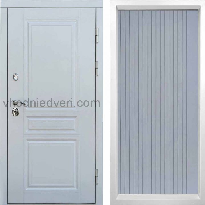 Входная дверь Termo-door Орегон WHITE - FLAT Грей софт