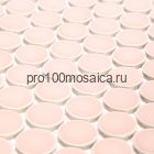 KO28-CORAL. Плитка Мозаика из керамогранита, круглая, коралловый, 312х330х6 мм, чип d28