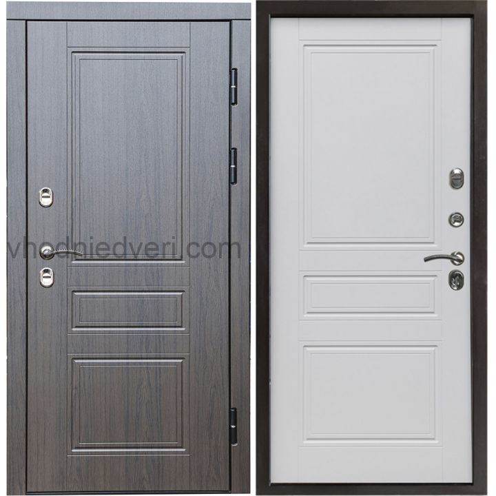 Входная дверь Termo-door Орегон Венге - Классик Белый софт