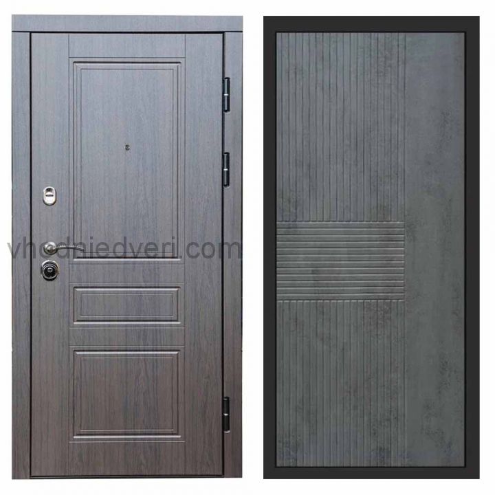 Входная дверь Termo-door Орегон Венге - Мастино Бетон темный