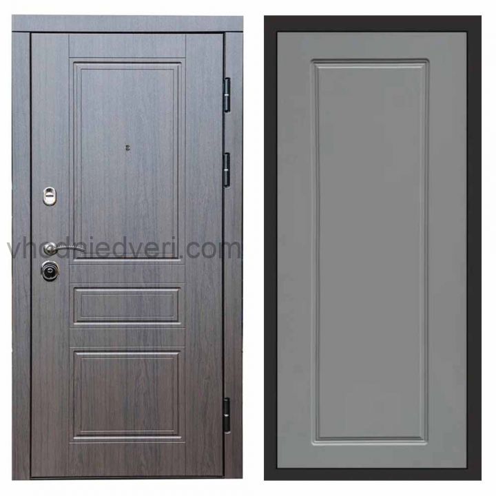 Входная дверь Termo-door Орегон Венге - Гранд Грей софт
