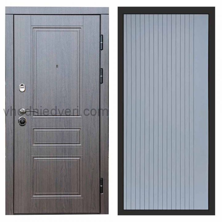 Входная дверь Termo-door Орегон Венге - FLAT Грей софт