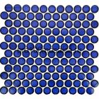 KO28-8R. Плитка Мозаика из керамогранита, круглая, синий, 312х330х6 мм, чип d28