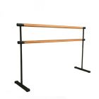 Мобильный хореографический станок двухрядный поручни из бука