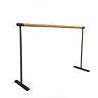 Мобильный хореографический станок однорядный поручень из дуба