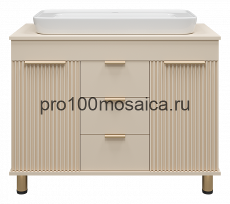 Тумба под раковину напольная Brevita Enfida 100 (бежевая)