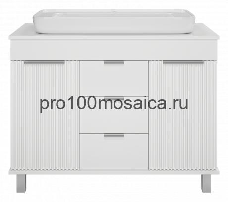 Тумба под раковину напольная Brevita Enfida 100 (белая)