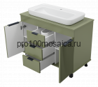 Тумба под раковину Brevita Enfida 100 (зеленая)