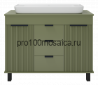 Тумба под раковину Brevita Enfida 100 (зеленая)