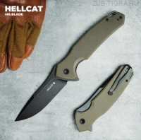 Нож складной Hellcat Blackwash Olive