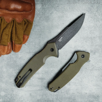 Нож складной Hellcat Blackwash Olive