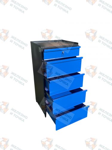 Тумбочка для инструмента ТПМ-03 (с 5-ю ящиками)