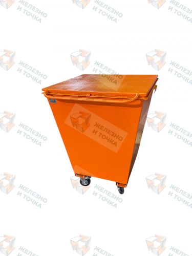 Металлический контейнер 0,75 куб.м для ПГМ ( противогололедного материала)