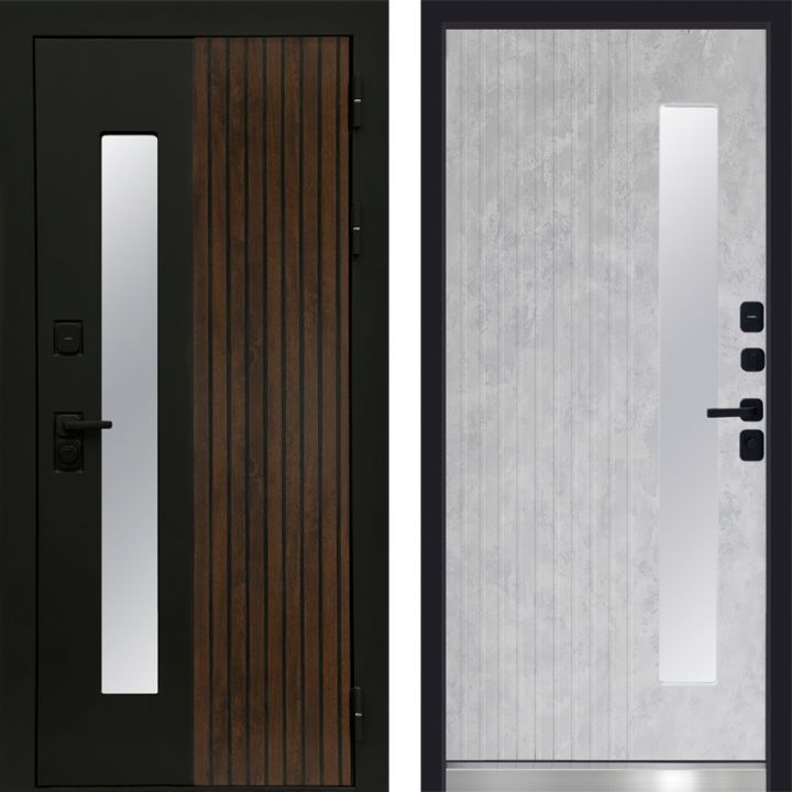 Дверь Входная Termo-door Флагман/Бетон светлый с Терморазрывом и Стеклопакетом