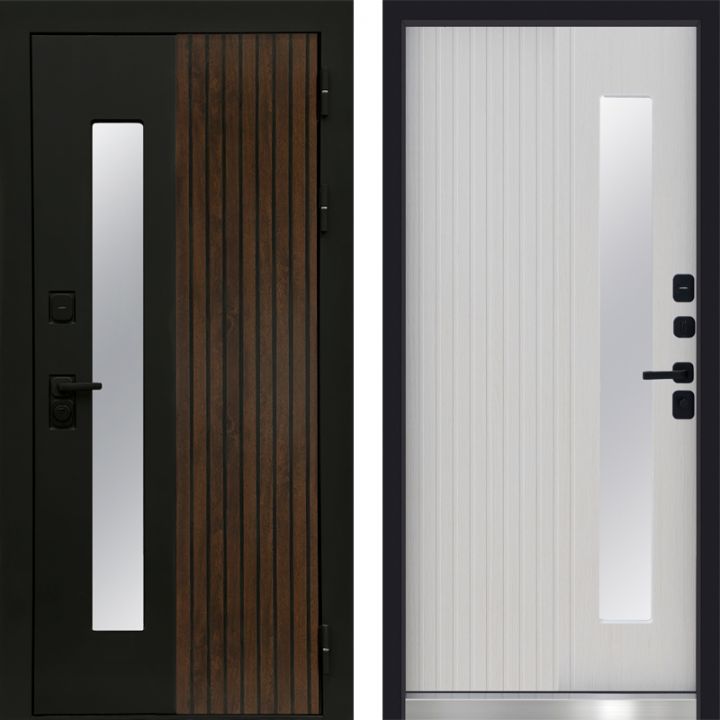 Дверь Входная Termo-door Флагман/Лиственница с Терморазрывом и Стеклопакетом