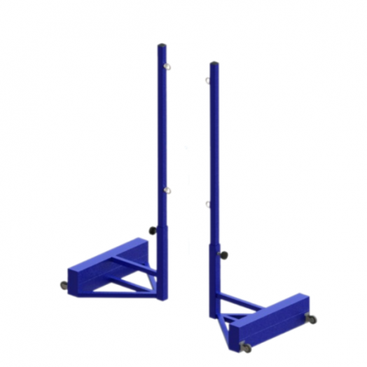 Стойки для бадминтона мобильные с пустотелым противовесом