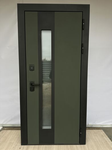 Дверь Входная Termo-door Арктика Грин - Дуб с Терморазрывом и Стеклопакетом