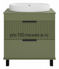 Тумба под раковину напольная Brevita Enfida 70 (зеленая)