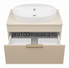 Тумба под раковину Brevita Enfida 70 подвесная (бежевая)