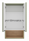 Шкаф Brevita Enfida 60 над стиральной машиной подвесной (зеленый)