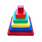 Набор мягких модулей Детская игровая головоломка Пирамида (6 элементов)