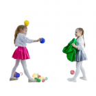 Мешок с обручем для сбора мячиков