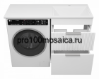 Тумба под раковину Brevita Enfida 60 под стиральную машину (белая)