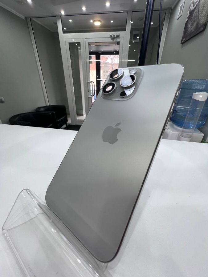 Apple iPhone корпус 15 Pro max сборе со шлейфами, стеклом камеры оригинал с разбора (снятый) идеал E SIM серый
