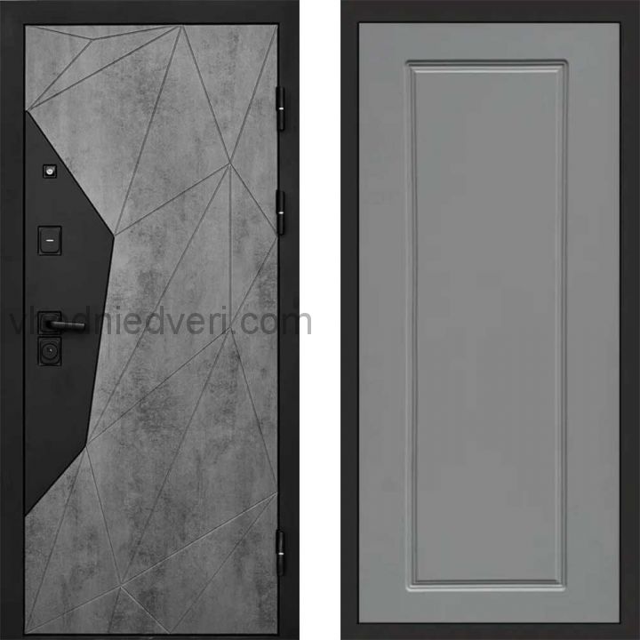 Входная дверь Termo-door Геометрия Бетон - Гранд Грей софт