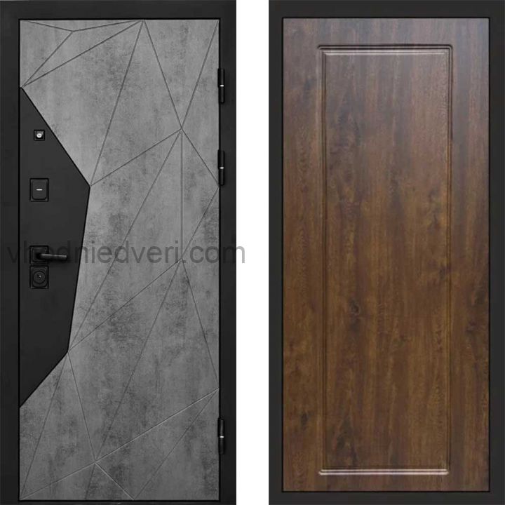 Входная дверь Termo-door Геометрия Бетон - Гранд Дуб