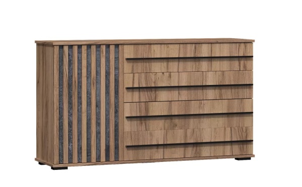 Модульная спальня Марракеш Дуб вотан / Цемент темный