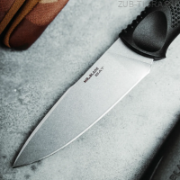 Нож туристический Bat Stonewash Black