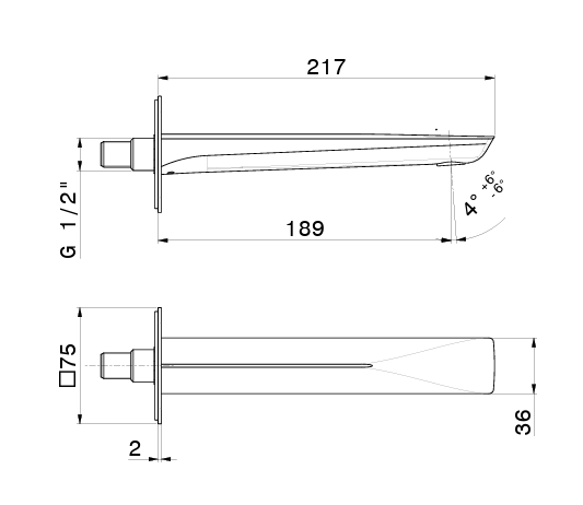 Излив Newform Delta Zero 72237.21.018 ФОТО