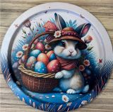 Поднос Пасхальный кролик 28*28*1,6 см PD144