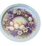 Поднос Пасхальные фиалки 28*28*1,6 см PD146
