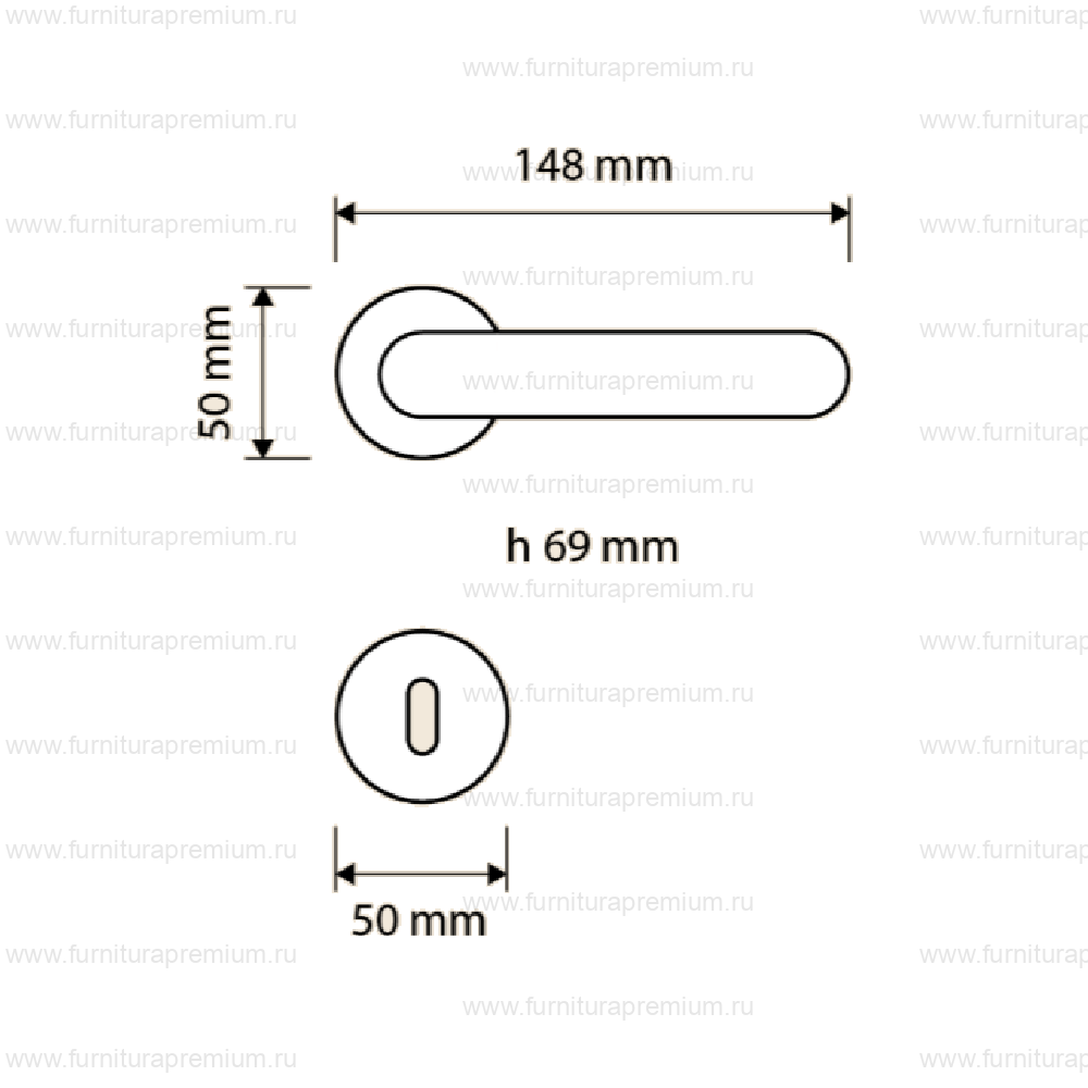 Ручка Linea Cali  Axis Zincral 419 RB 027 White