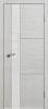 Межкомнатная Дверь Verda Дания 2 Ясень Серый со Стеклом Лакобель Белое 2000х900мм (Полотно 1шт) / Верда.
