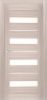 Межкомнатная Дверь Verda Х-5 Лиственница Кремовая со Стеклом Сатинат Белый 2000х900мм (Полотно 1шт) / Верда.