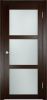Межкомнатная Дверь Verda Баден 02 ДО Дуб Темный со Стеклом Сатинато 1900х550мм (Полотно 1шт) / Верда.