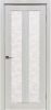 Межкомнатная Дверь Verda Z-5 Белая Лиственница со Стеклом Гранит Прозрачный 2000х900мм (Полотно 1шт) / Верда.