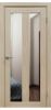 Межкомнатная Дверь Verda Z-5 Кремовая Лиственница со Стеклом Зеркало 2000х800мм (Полотно 1шт) / Верда.