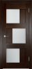 Межкомнатная Дверь Verda Баден 10 ДО Дуб Темный со Стеклом Сатинато 2000х800мм (Полотно 1шт) / Верда.